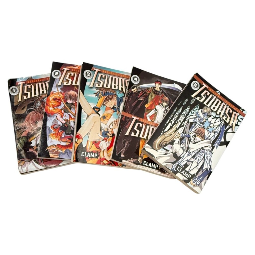Tsubasa RESERVoir Manga Graphic Novel Lot 5 Clamp Volumes 1 2 3 4 5 English PB